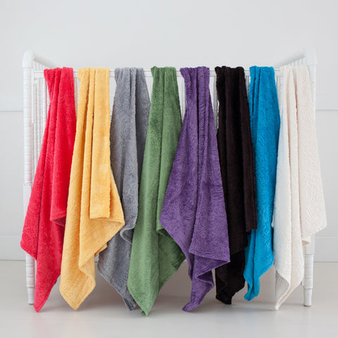 Cozy Wozy Paisley Baby Blanket no trim