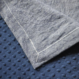 Detail of Navy Blue and Mitered Corners