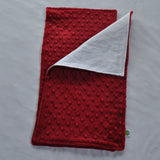 Crimson Minky Burp Cloth