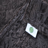 Detail of Brown Paisley Fabric