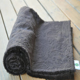 Brown Paisley Baby Blanket
