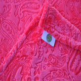 Paisley Minky Baby Blanket Collection 9 Colors Available