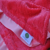 Pink Paisley Blanket with Trim