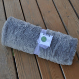 Gray Paisley Baby Blanket