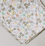 Farm Minky Baby Blanket,with satin trim