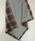 Gift Set For Aunt Pam Plaid Baby Blanket with coordinating accessories