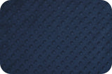 Chevron Blanket Navy with Navy Minky