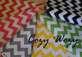 Chevron Blanket Navy with Navy Minky