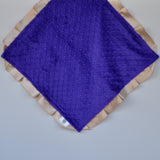 Signature Minky Lovie/ Security Blanket with satin Trim 20+ Colors