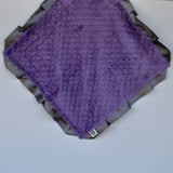 Signature Minky Lovie/ Security Blanket with satin Trim 20+ Colors