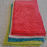 Luxurious Vintage Floral Minky Baby Blanket