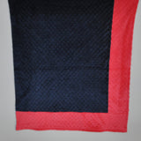 Navy with Pink border