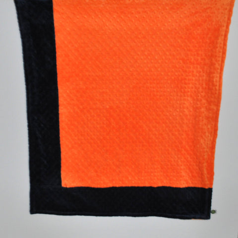 Orange with Navy Border