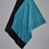 Teal and Navy Baby Blanket