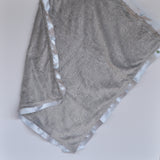 Gray Minky Baby Blanket