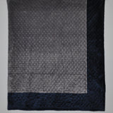 Signature Minky Baby Blanket Navy and Charcoal Gray