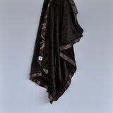 Brown Paisley Baby Blanket