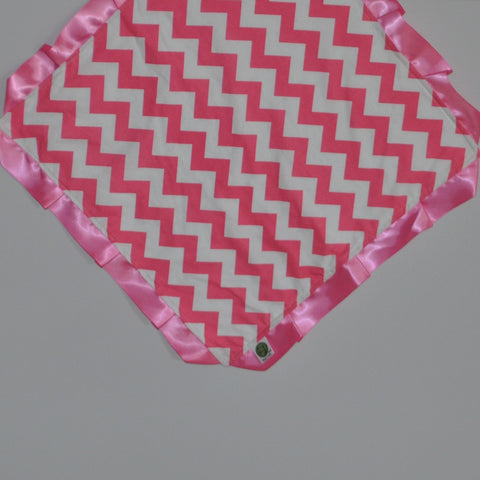 Pink Chevron Security Blanket