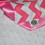 Chevron Lovie Security Blanket Pink