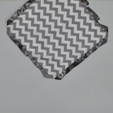Gray Chevron Security Blanket