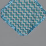 Aqua Chevron Security Blanket