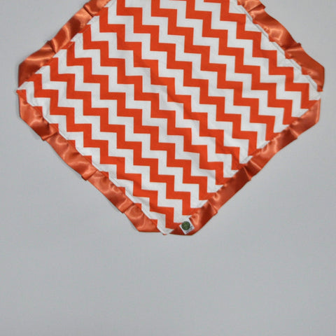 Orange Chevron Security Blanket