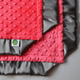 Minky Baby Blanket with Cozy Wozy signature satin corners