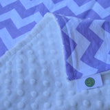 Purple Chevron Baby Blanket