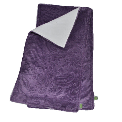 Purple Paisley Burp Cloth set