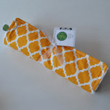 Quatrefoil lattice burp cloth set