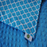 Moroccan Quatrefoil Burp Cloth Sets Turquoise