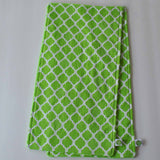 Green Moroccan Lattice Burp Cloth