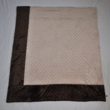 Signature Minky Baby Blanket Brown Collection