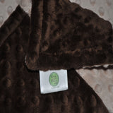 Brown and Tan Minky Blanket