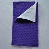 Bright Purple Minky Burp Cloth