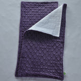 Purple Minky Burp Cloth