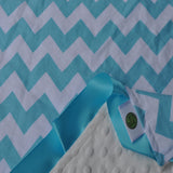 Close up of chevron security blanket