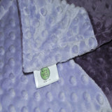Purple/ Lt Purple Minky Blanket