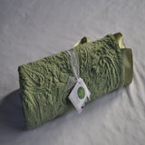 Green Paisley Baby Blanket