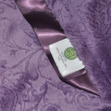 Purple Paisley with Purple Satin Trim