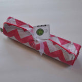 2 Pack Pink Chevron Burp Cloths