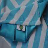 Chevron Minky Luxury Turquoise Lovie/ Security Blanket