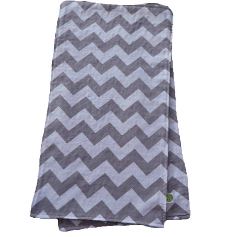 Gray Chevron Burp Cloth