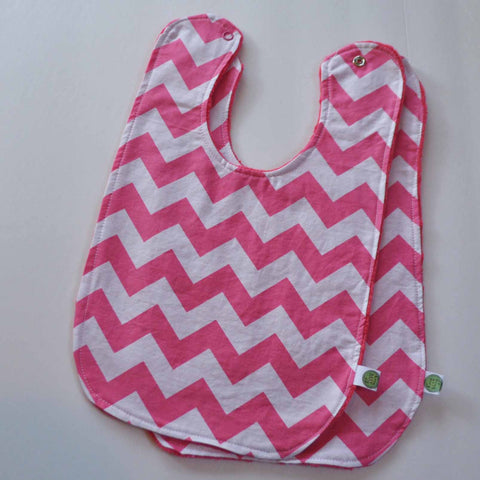 Pink chevron with pink minky 