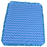 Turquoise Chevron Baby Blanket