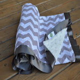 Gray Chevron Blanket