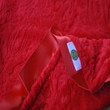 Red Paisley with Red Satin