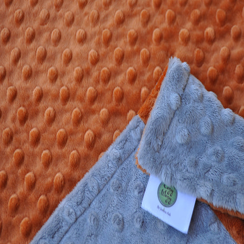 Rust colored sales baby blanket