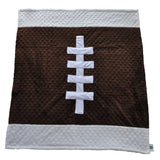 Football Baby Blanket Brown