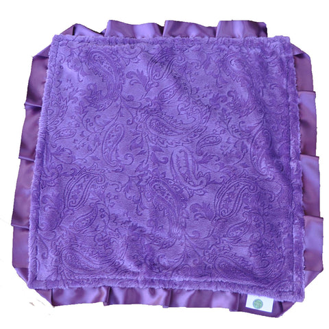 Purple Paisley Security Blanket